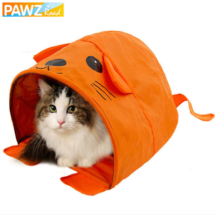 Cat Tent With Sound Cat Toys Mouse Collapsible Pet Sleeping Bed