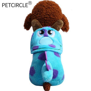 petcircle hot pet cat dog clothes in cold winter visual blue dragon dog coats dog parkas for yorkshire dog outfit